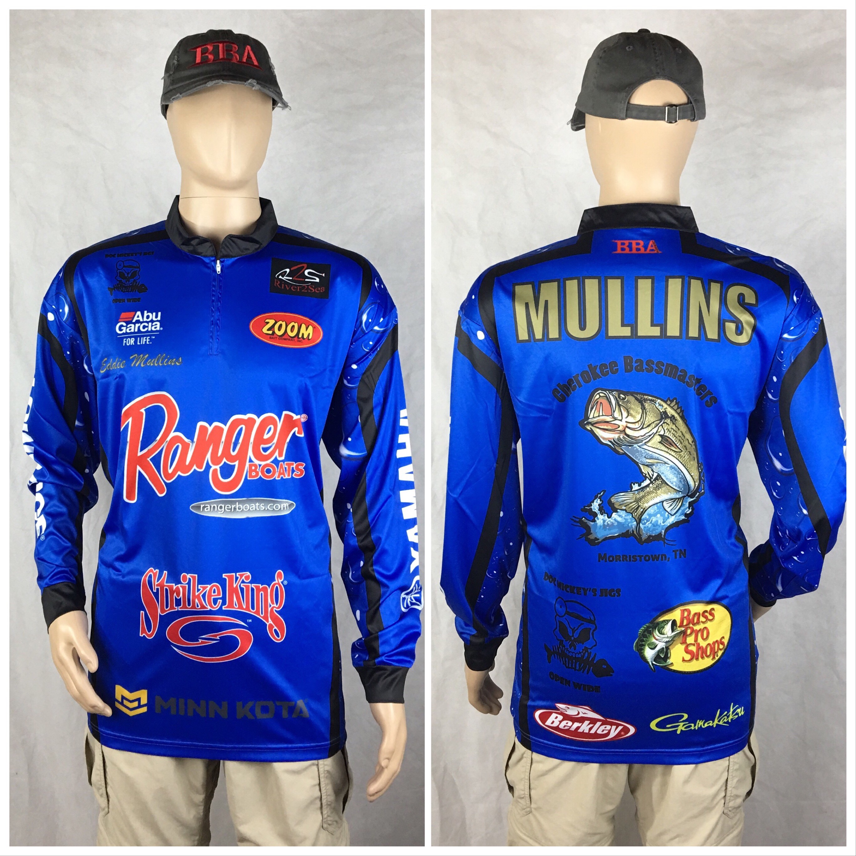 Abu Garcia Large Pro Jersey Long Sleeve Tournament Fishing Shirt - Dye  Sublimated